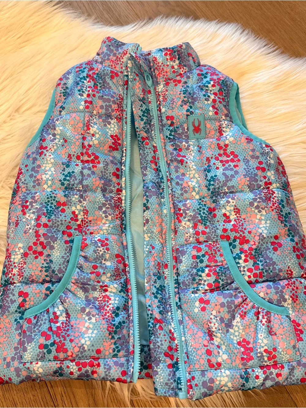 Spyder Light Aqua puffer vest